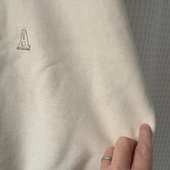 Vtg 90s Rugged Sweats cream cotton crewneck Alaska Denali sweatshirt men's XXL - Picture 2 of 6